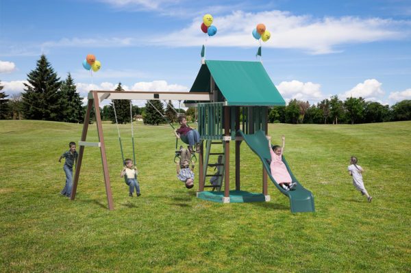 Poly Lovely Retreat Swing Set PlayMor
