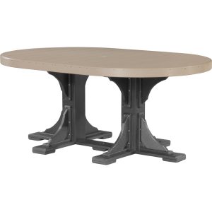 LuxCraft Poly 4' x 6' Oval Table
