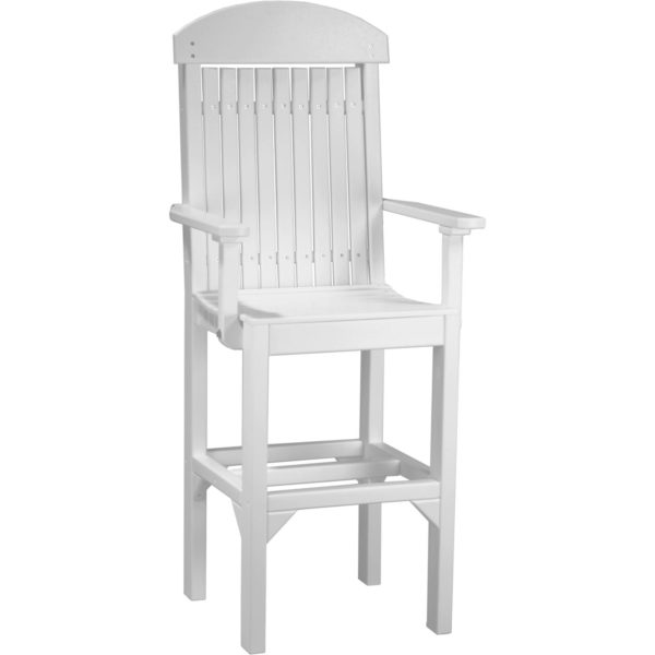 Polly White Bar Chair