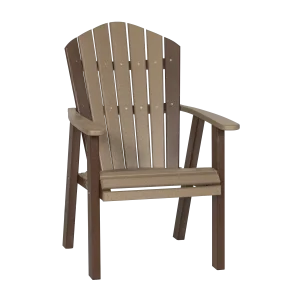 Classic Dining Chair Weatherwood & Brown