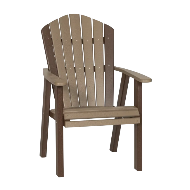Classic Dining Chair Weatherwood & Brown