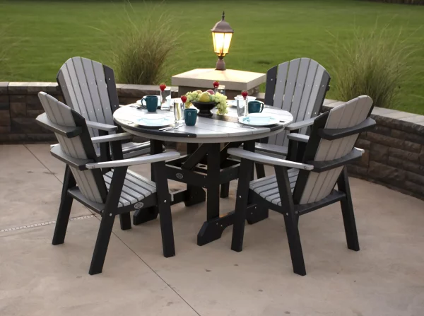 60 Round Table with Classic Chair Set Poly Round Table
