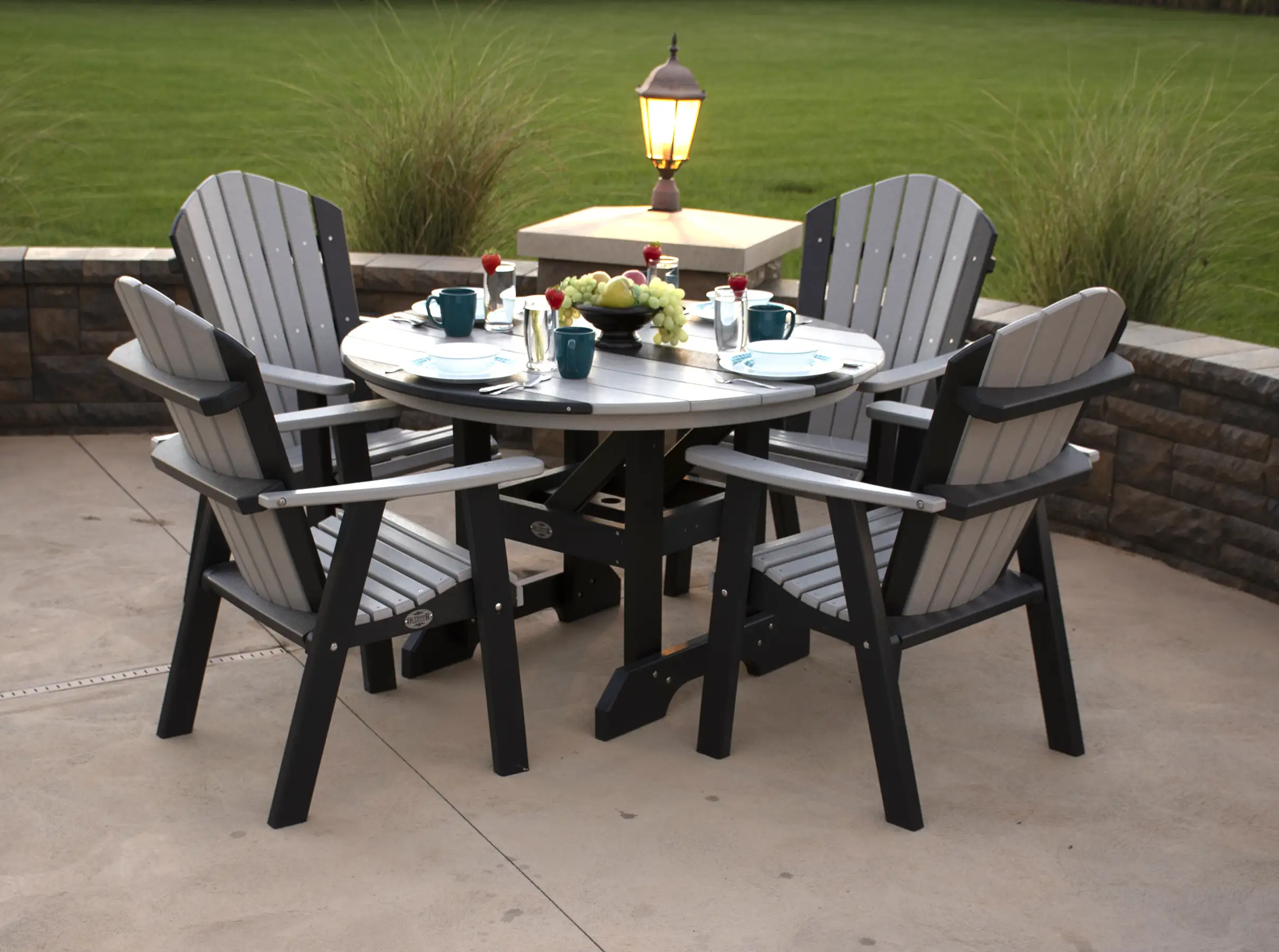 Round Table with Classic Chair Set