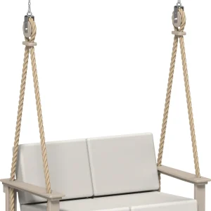 LuxCraft Poly Lanai Deep Seating Loveseat Swing