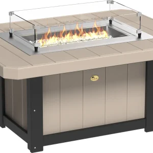 LuxCraft Poly Lumin 51" Rectangular Fire Pit