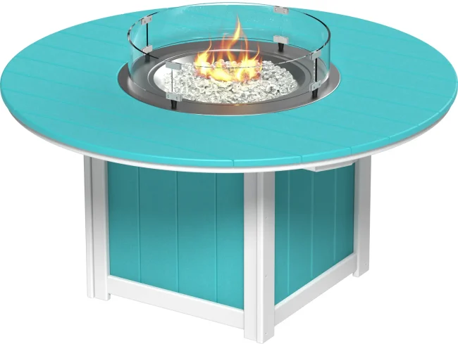 LFT60RABW Lumin Fire Table 60 Round ABW Dining