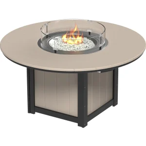 LuxCraft Poly Lumin 60" Round Fire Table