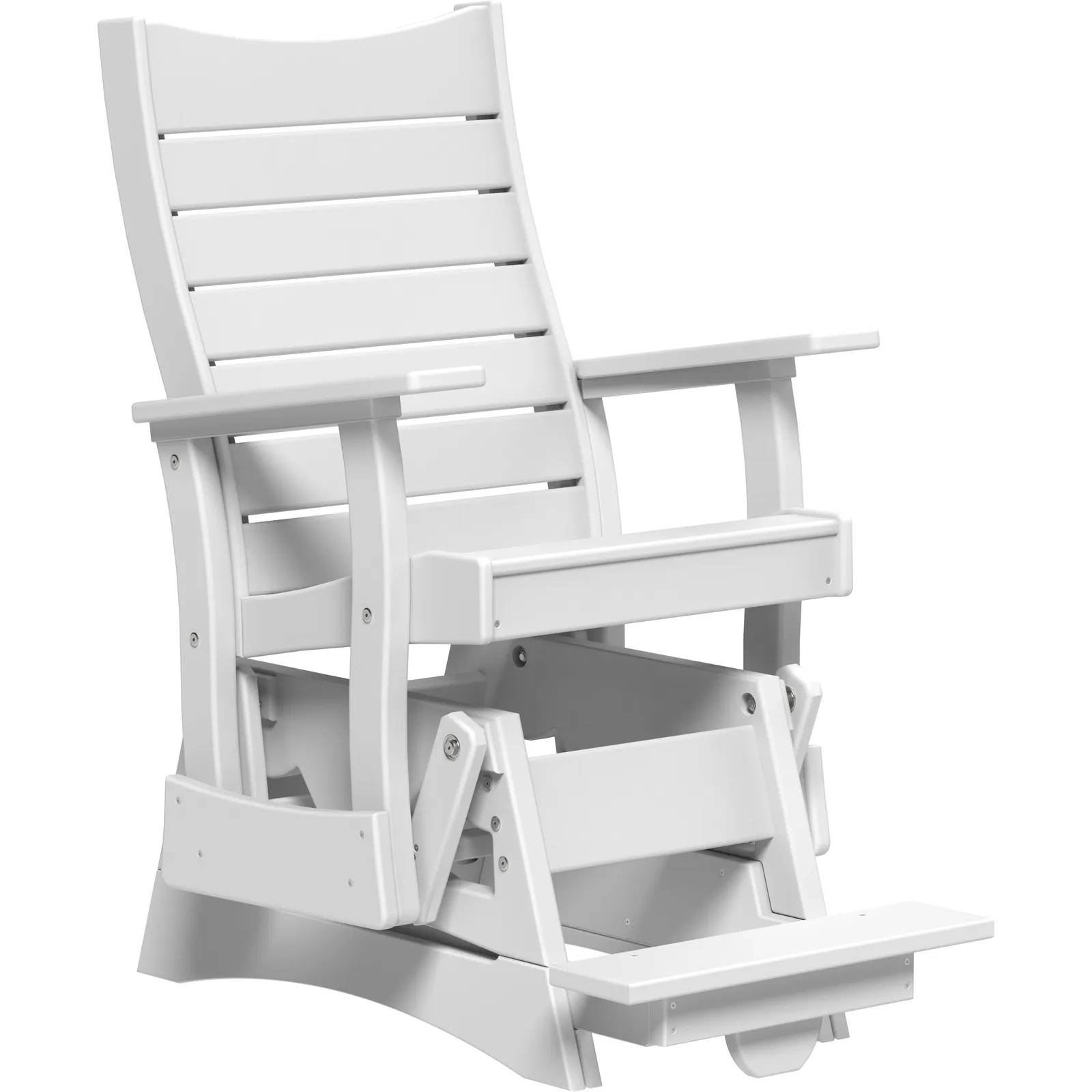 LuxCraft 2' Contour Poly Balcony Glider Chair