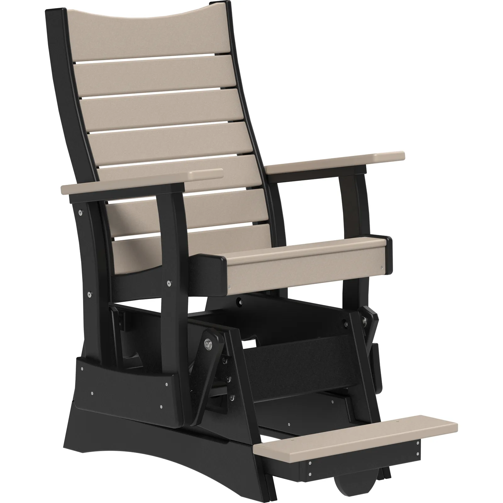 LuxCraft 2' Contour Poly Balcony Glider Chair