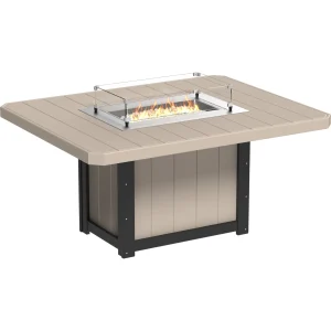 LuxCraft Poly Lumin 62" Rectangular Fire Table