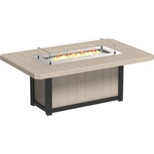 LuxCraft Poly Lumin 79" Rectangular Fire Table