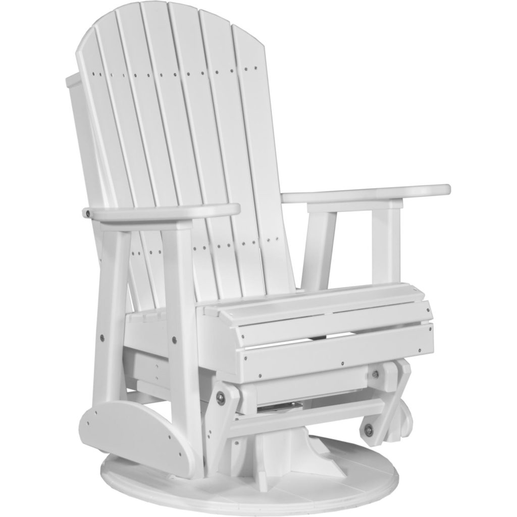 LuxCraft 2' Adirondack SWIVEL Poly Glider Chair HLS Outdoor Leisure